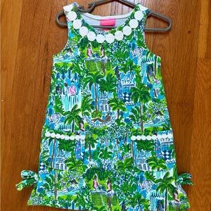 Lilly Pulitzer Green and Blue Kids Dress